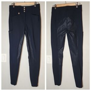 Pikeur 28L New Candela Grip Breeches Navy Blue Riding Pants Equestrian 28 Long
